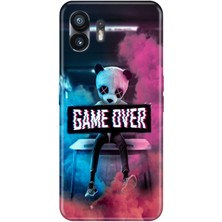 Nurdic Nothing Phone 2 Uyumlu Kılıf Şeffaf Baskılı Silikon Resimli Game Over