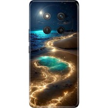 Nurdic Honor X60 Pro 5g Kılıf Retro Art Desenli Esnek Silikon Golden Beach