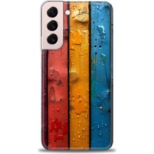 Mod Kılıf Samsung Galaxy S22 Plus Hd Baskılı Kılıf + 9h Nano Tam Kaplayan Ekran Koruyucu 435