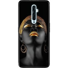Nurdic Oppo Reno 2z Uyumlu Kılıf Silikon Desenli Resimli Kapak Afrikalı Kız