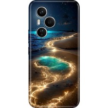 Nurdic Honor 400 Pro Huawei Kılıf Retro Art Desenli Esnek Silikon Golden Beach