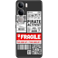 Nurdic Vivo V40 Lite Kılıf V40 Lite Desenli Tpu Silikon Baskılı Fragile