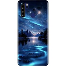 Nurdic Reeder P13 Blue Max Kılıf Resimli Desenli Silikon Gece Yarısı