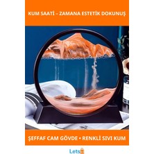 Letsii Estetik Dekoratif Sulu Kum Saati 5 Inç