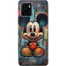 Nurdic Vivo Y15S Uyumlu Kılıf Resimli Desenli Silikon Mickey Smile