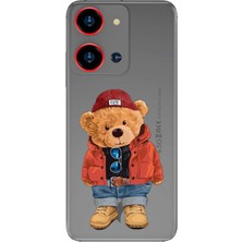Nurdic Reeder S19 Max Pro S Zoom Kılıf Resimli Baskılı Nano Silikon Teddy Bear