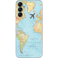 Nurdic Samsung Galaxy A25 Uyumlu Kılıf Silikon Desenli Resimli Kapak Harita