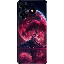 Nurdic Tecno Spark 20 - 20C Uyumlu Kılıf Resimli Desenli Silikon Red World