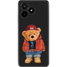 Nurdic Realme C53 Uyumlu Kılıf Silikon Desenli Resimli Kapak Teddy Bear