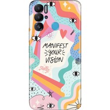 Nurdic Tecno Pova Neo Kılıf Silikon Desenli Resimli Uv Kapak Manifest Your Vision