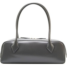 Sofia Baldi Recta Gri Hakiki Deri Kadın Çanta