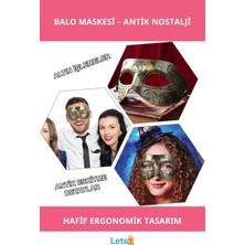 Letsii Antik Tarz Şık Balo Maskesi Kostüm Partileri Için Zarif Aksesuar
