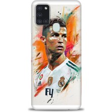 Mod Kılıf Samsung Galaxy A21S Hd Baskılı Kılıf + 9h Nano Tam Kaplayan Ekran Koruyucu 7