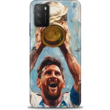 Mod Kılıf Xiaomi Poco M3 Kılıf Hd Baskılı Kılıf + 9h Nano Tam Kaplayan Ekran Koruyucu 14