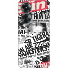 Nurdic Oppo Reno 11F  Uyumlu Kılıf Resimli Baskılı Nano Silikon Gazete News