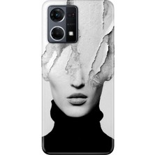 Nurdic Oppo Reno 7 4g Uyumlu Kılıf Silikon Desenli Resimli Kapak Art Girl