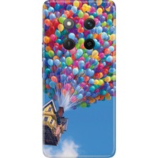 Nurdic Honor Magic 7 Pro Lite Kılıf Kapak Renkli Silikon Baskılı Tpu Balonlu Ev