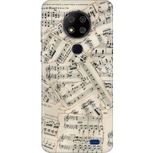 Nurdic Reeder P13 Blue Max 2020 6.49" Uyumlu Kılıf Desenli Baskılı Silikon Beste Nota