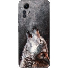 Nurdic Xiaomi Redmi Note 12S Uyumlu Kılıf Kamera Korumalı Silikon Resimli Kapak Vahşi Kurt