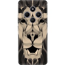 Nurdic Xiaomi Redmi A4 5g Kılıf Desenli Tpu Silikon Baskılı Altın Aslan Mandala