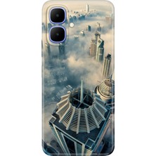 Nurdic Infinix Smart 10 Uyumlu Kılıf Dekoratif Silikon Baskılı Kapak Dubai Manzara