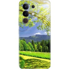 Nurdic Vivo Y29 Kılıf Dekoratif Silikon Baskılı Kapak Mis Oksijen