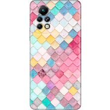 Nurdic Infinix Note 11 Pro Kılıf Silikon Moderna Desenli Renkli Çatı