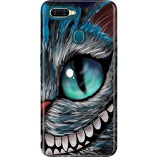 Nurdic Oppo Ax7 A12 A5S Uyumlu Kılıf Silikon Desenli Resimli Kapak Arsız Kedi