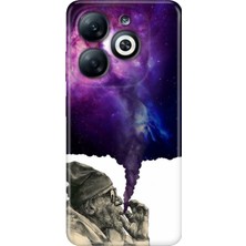 Nurdic Infinix Smart 8 - 8 Pro Kılıf Silikon Desenli Infinix Smart 8 - 8 Pro - Smoke