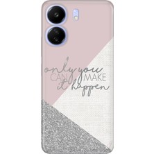 Nurdic Xiaomi Poco C65 - Redmi 13C Kılıf Resimli Baskılı Silikon Happen