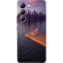 Nurdic Vivo V30 Lite Uyumlu Kılıf Resimli Desenli Silikon Romantik Rıhtım