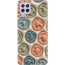 Nurdic Samsung Galaxy M33 Uyumlu Kılıf Resimli Desenli Silikon Smiling