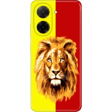 Nurdic Xiaomi Redmi A5 Kılıf Renkli Silikon Baskılı Tpu Sarı Kırmızı Parçalı Aslan