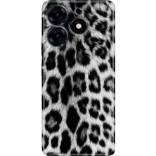 Nurdic Tecno Spark 20 Pro 5g Uyumlu Kılıf Resimli Desenli Silikon Siyah Kürk