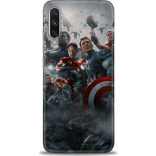 Mod Kılıf Xiaomi Mi A3 Kılıf Hd Baskılı Kılıf + 9h Nano Tam Kaplayan Ekran Koruyucu 98