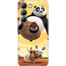 Nurdic Vivo V30 Lite Uyumlu Kılıf Desenli Baskılı Silikon Kungfu Panda