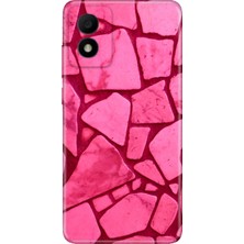 Nurdic Tcl 303 Kılıf Silikon Desenli Resimli Uv Kapak Pembe Beton