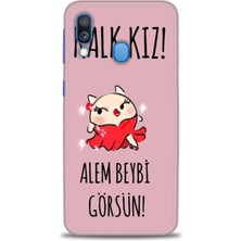 Mod Kılıf Samsung Galaxy A40 Hd Baskılı Kılıf + 9h Nano Tam Kaplayan Ekran Koruyucu 165