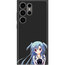 Nurdic Samsung Galaxy S24 Ultra Uyumlu Kılıf Silikon Resimli Mavi Anime Kız