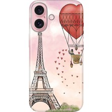 Nurdic iPhone 16 Kılıf Telefon Kılıfı IPHONE16 Baskılı Eiffel / Paris