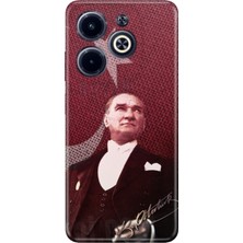 Nurdic Infinix Hot 40 Pro Kılıf Resimli Baskılı Nano Silikon M.k Atatürk