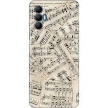 Nurdic Tecno Spark 8 Pro Uyumlu Kılıf Silikon Desenli Resimli Kapak Beste Nota