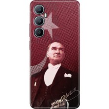 Nurdic Realme C65 Kılıf Uv-Color Telefon Kılıfı C65 Baskılı M.k Atatürk