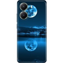 Nurdic Xiaomi Poco X7 Pro Telefon Kılıfı Renkli Silikon Baskılı Tpu Dolunay Deniz