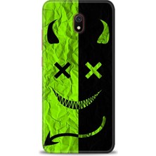 Mod Kılıf Xiaomi Redmi 8A Hd Baskılı Kılıf + 9h Nano Tam Kaplayan Ekran Koruyucu 360