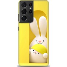 Mod Kılıf Samsung Galaxy S21 Ultra Hd Baskılı Kılıf + 9h Nano Tam Kaplayan Ekran Koruyucu 76