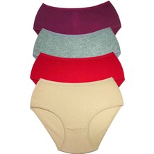 Venüs Shopping 4 Adet Kadın Yüksek Bel Ribana Bato Külot S102