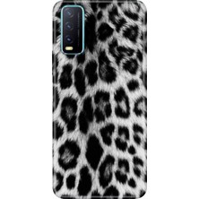 Nurdic Vivo Y11S Y20 Y20S Uyumlu Kılıf Resimli Desenli Silikon Siyah Kürk