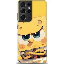 Mod Kılıf Samsung Galaxy S21 Ultra Hd Baskılı Kılıf + 9h Nano Tam Kaplayan Ekran Koruyucu 459