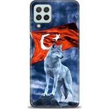 Mod Kılıf Samsung Galaxy M22 Hd Baskılı Kılıf + 9h Nano Tam Kaplayan Ekran Koruyucu 36